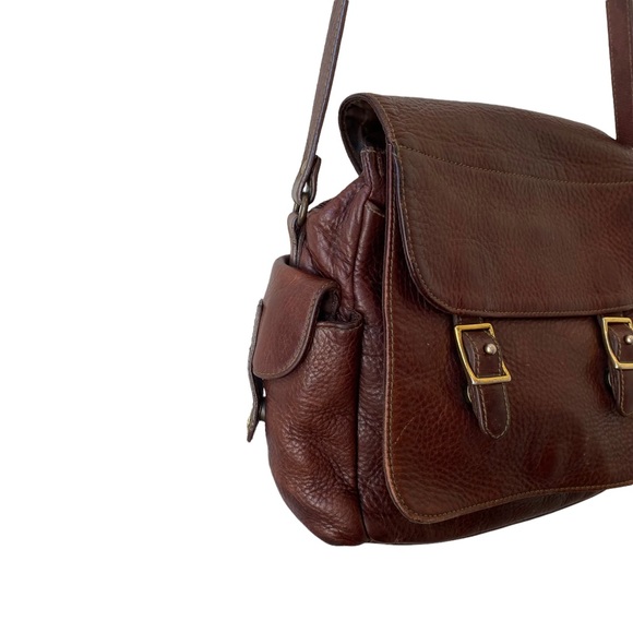 FOSSIL Brown Leather Satchel Bag - Picture 11 of 13